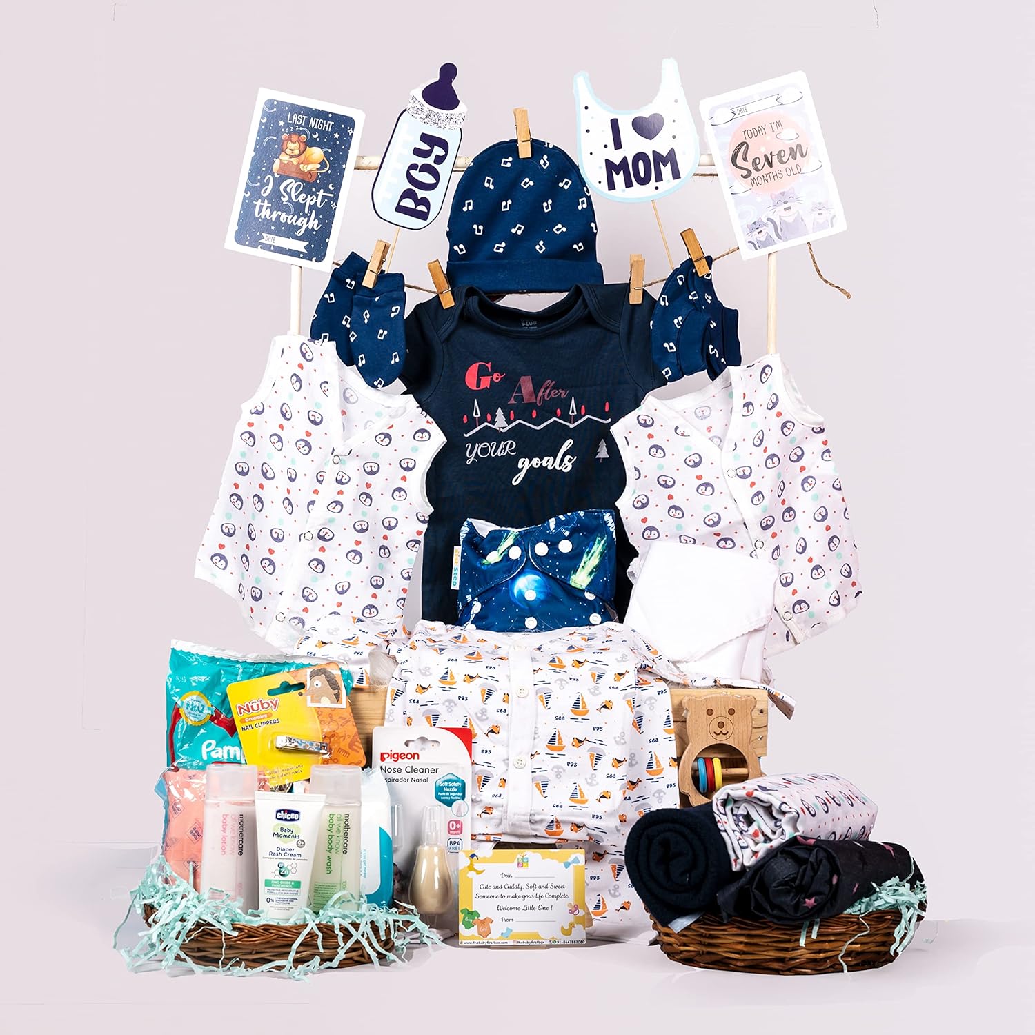Newborn Baby Essential Kit - 21 Items(Summer Kit for 0-3 Months)