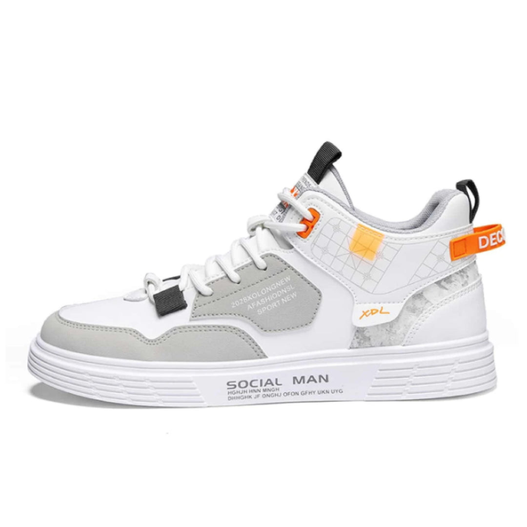 Autumn Winter High Top Flat Sneakers For Men Trend Korean Version-2260