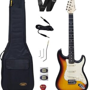 Electric Guitar Stratocaster - Spain Brand with Accessories (Matte Sunburst)